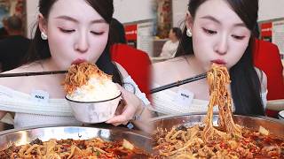 [ENG SUB]吃冒菜一次性点两斤千层肚一斤鸭肠！太太太下饭【张喜喜】#餐厅 #吃播 #美食 #delicious #vlog #鸭肠