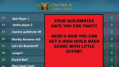 Lords Mobile - Are you a good or a bad guildmate???  Guild Bash tips and tricks - UPDATED!