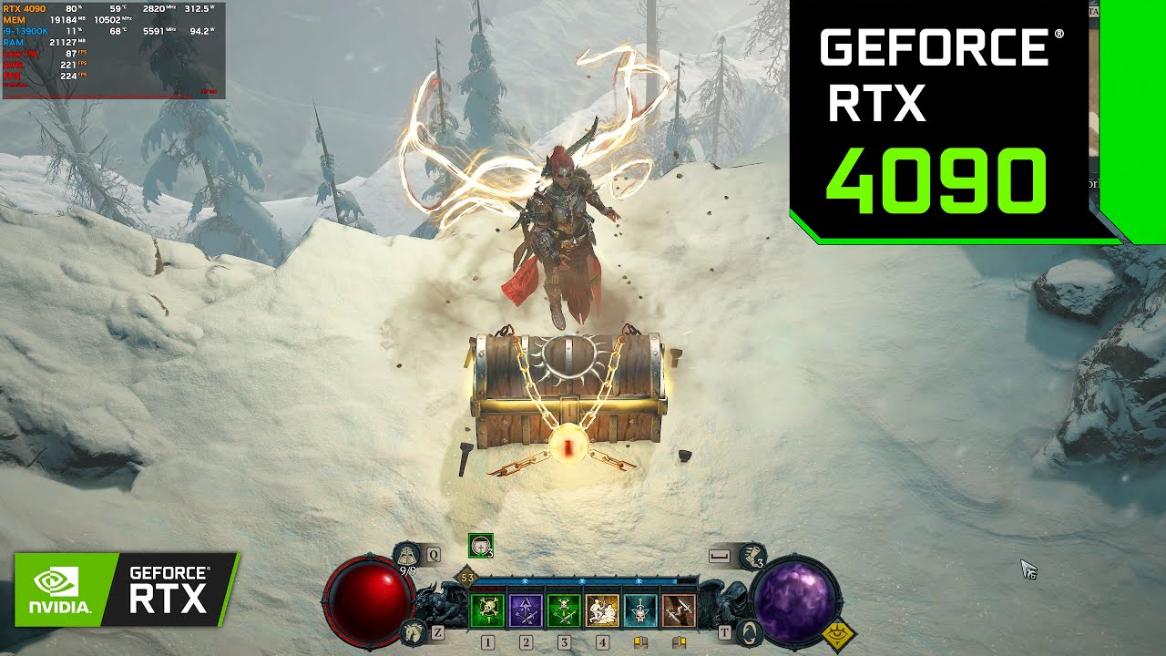 RTX 4090 24GB + i9 13900k | DIablo 4 ( 8K Ultra Texture Pack )