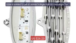 OEM 81A998473 Left 81A998474 Right Full LED Headlight Turn Sig... — Best Buy 2026 | Great Quality!
