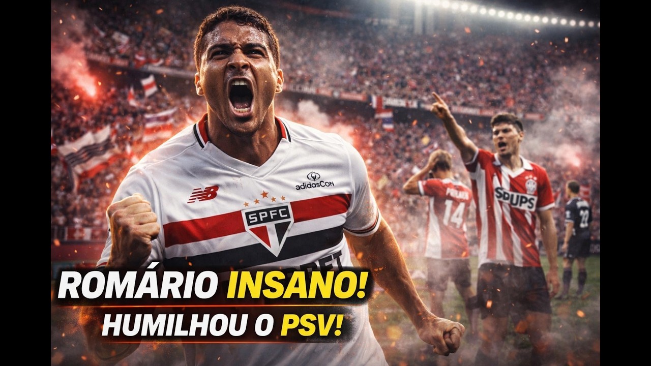 SÃO PAULO HUMILHA O PSV! ROMÁRIO INSANO + SHOW DE VAN BASTEN NO MORUMBIS! 🔥⚽