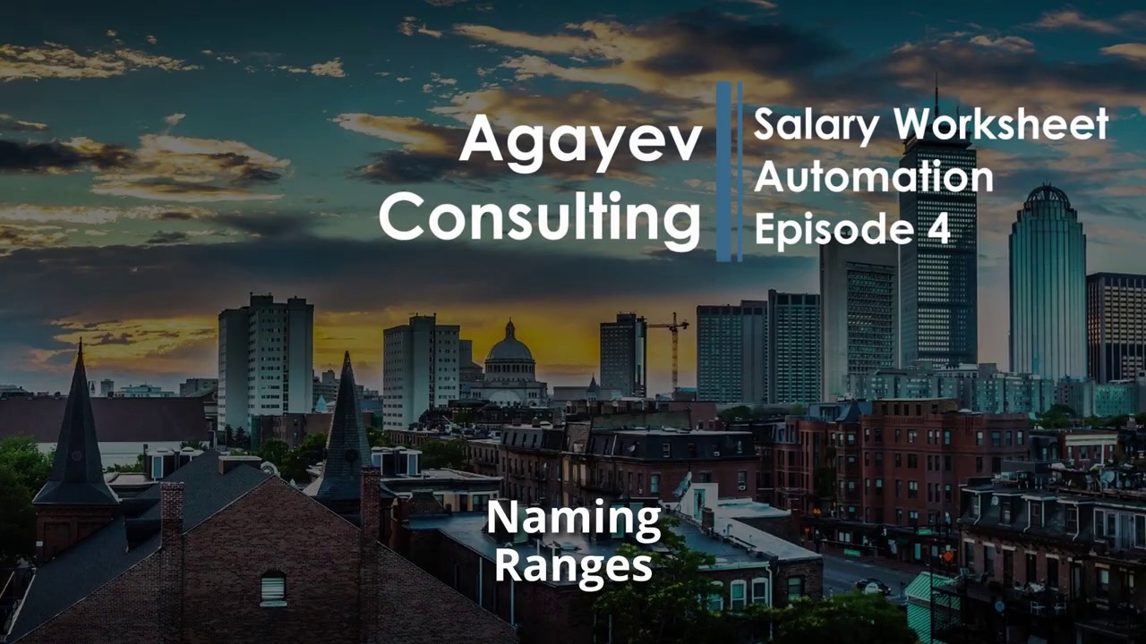 Salary Episode 4 How To Name Ranges In Excel YouTube Salary Episode 4 How To Name Ranges In Excel YouTube