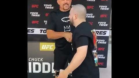 Guy introduces Chuck Liddell in Bruce Buffer style