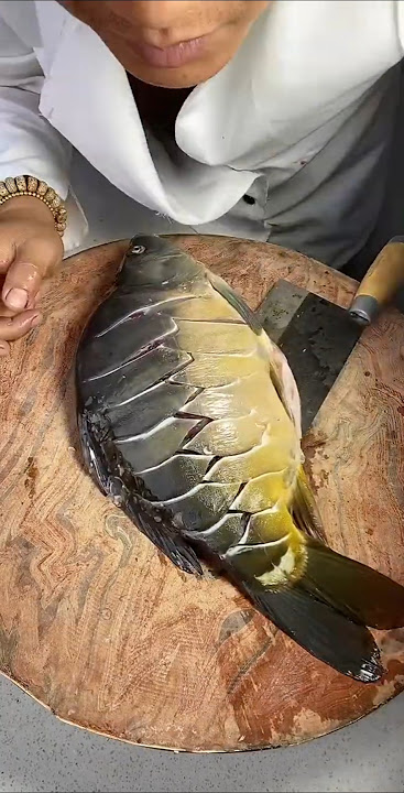 #Amazing Fish 🐟 Make Carving cutting design#Fish Cutting#Easy Fish Carving knife 🔪 Skills#