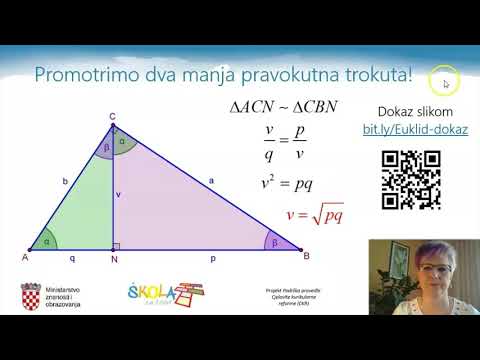 Matematika 1. r. SŠ - Euklidov poučak i Heronova formula