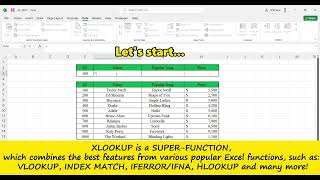 52. XLOOKUP Function and Explanation. #vlookup #excel #exceltips #knowledge #art #tips #tricks #ai