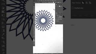 Simple Mandala Art using repeat radial tools In Illustrator | Tutorial #shorts #illustratortutorial