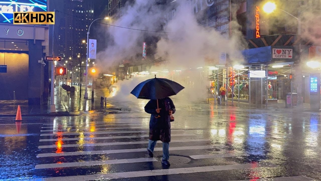 Relaxing Rain Walk NYC - New York 2022 4k - Rainy Day in Manhattan ...