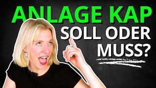 Anlage KAP - muss oder SOLLTE ich?
