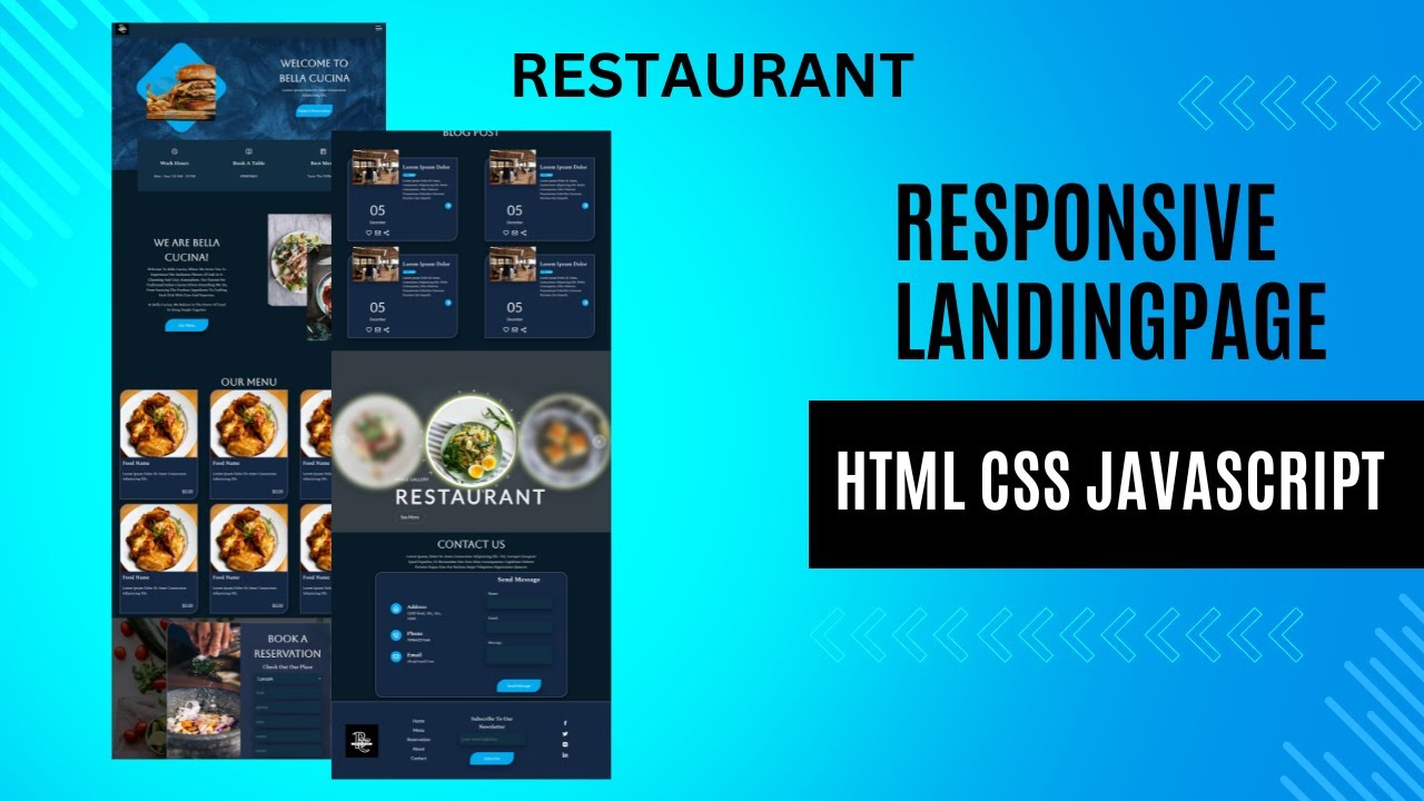 Step-by-Step: Building a Responsive Restaurant Landing Page Website ...