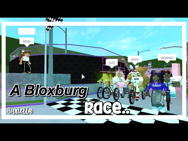 Race Track In Bloxburg Racing With Friends Roblox Auriella Youtube - laredo plains race track roblox