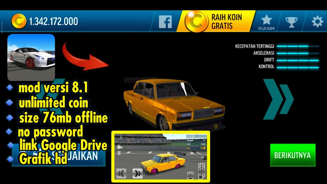 Drift Max Car Racing Mod Apk V8.1 Unlimited Coin YouTube
