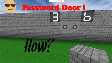 How to make Password Door in | Mini Block Craft |@Verify Gamer