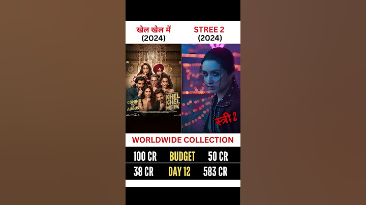 Stree 2 vs khel khel mein Box Office Day 12 #stree2movie #shorts #shortsfeed #ytshorts
