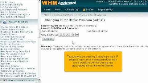 How to change a site