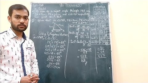 Chapter/11. Trigonometry (Exercise - 11.1 Problems)