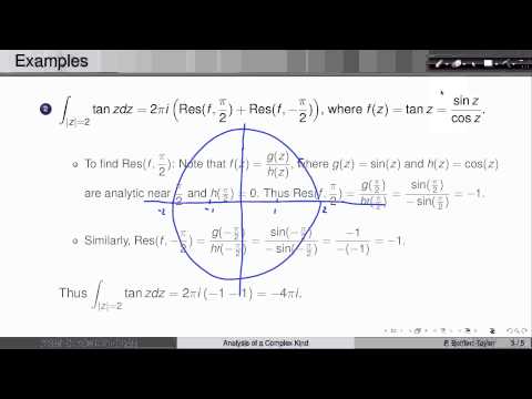 Week7Lecture5: Evaluating Integrals via the Residue Theorem