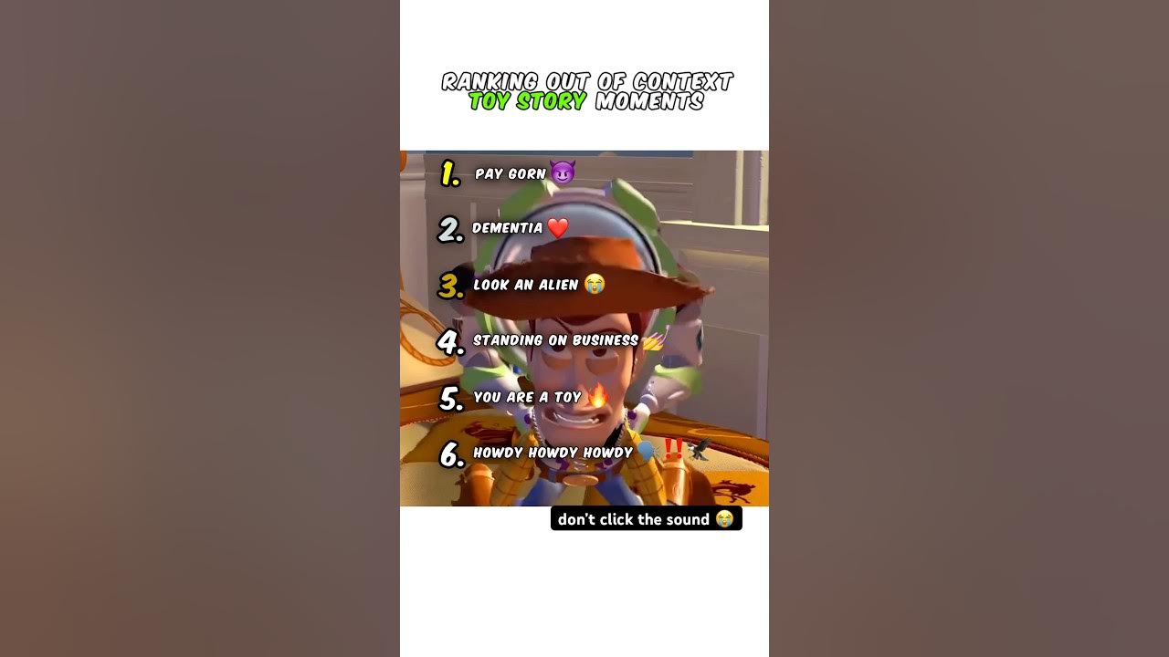 Ranking Toy Story Moments ๐ญ Ranking Toy Story Moments ๐ญ