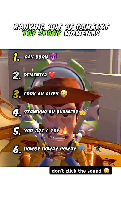 Ranking Toy Story Moments 😭