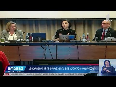 ანგარიში დეზინფორმაციის წინააღმდეგ ბრძოლის კუთხით