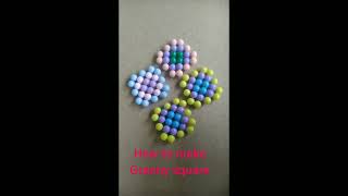 Granny square beaded bag tutorial