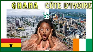 Ghana vs Côte d’Ivoire Similarities and differences