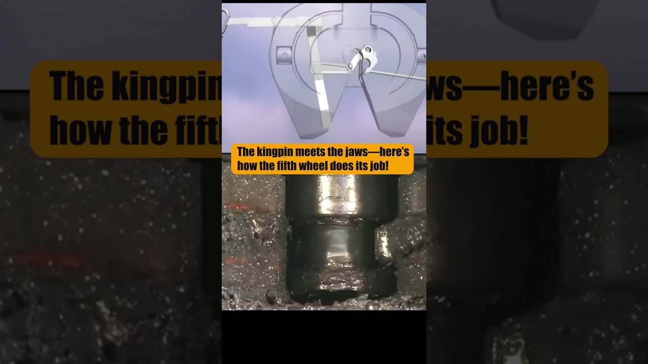 How A Fifth Wheel Locks The Kingpin Trucking Animation