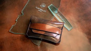 Using the BEST LEATHER IN THE WORLD for a simple hand stitched front pocket wallet.
