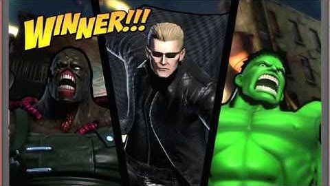 Ulitmate Marvel vs  Capcom 3 playthrough part 41 Hulk, Nemesis T Type, Wesker