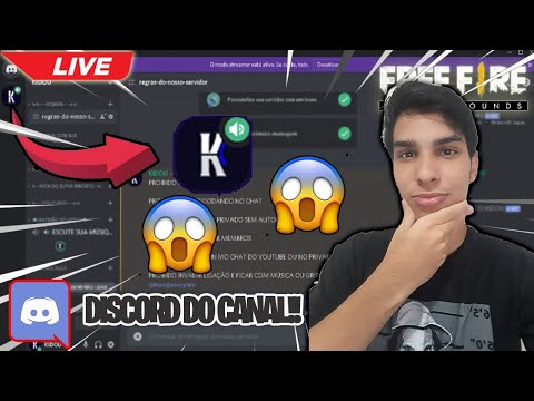 🔥 FREE FIRE - AO VIVO 🔥 GRUPO DO DISCORD PARA INSCRITOS 🔥 SERVIDOR  AVANÇADO 🔥 LIVE ON 