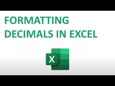 Changing Decimal Places in Microsoft Excel
