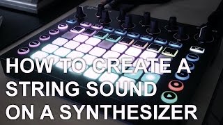 How to create a string sound on a synthesizer (Novation Circuit / Strymon BigSky) chords