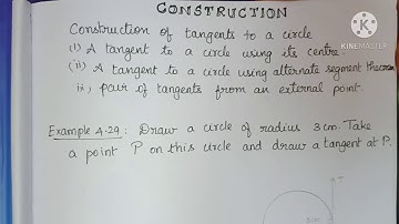 EXAMPLE 4.29:CONSTRUCTION OF TANGENT TYPE 1