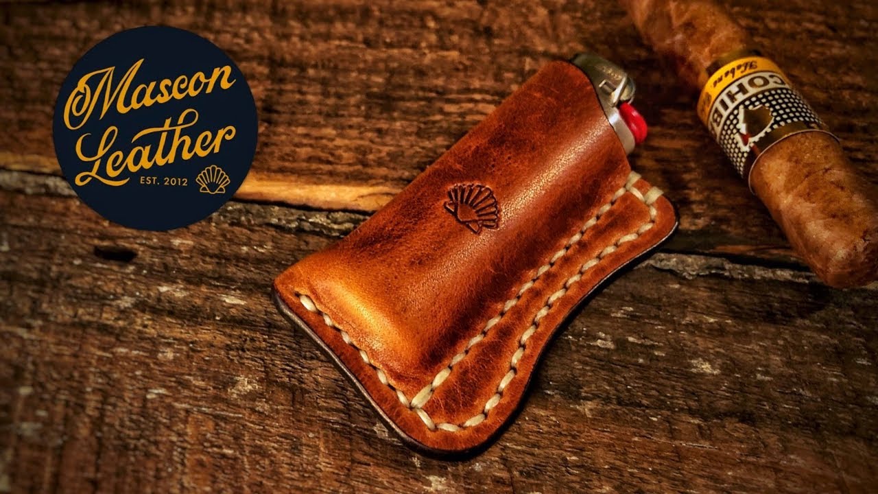 Making a Leather Lighter Sleeve! YouTube