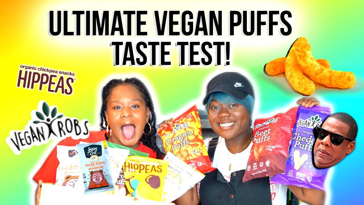 WE TRY VEGAN "CHEESE" PUFFS YouTube