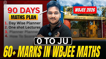 🚨🚨WBJEE 2026:- BEST WAY TO SCORE 60+🎯🎯 MARKS IN MATHS IN WBJEE || Still Possible If You Start Now🔥🔥