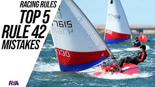 TOP 5 RULE 42 MISTAKES and how to avoid them in SingleHanded Dinghy Racing
