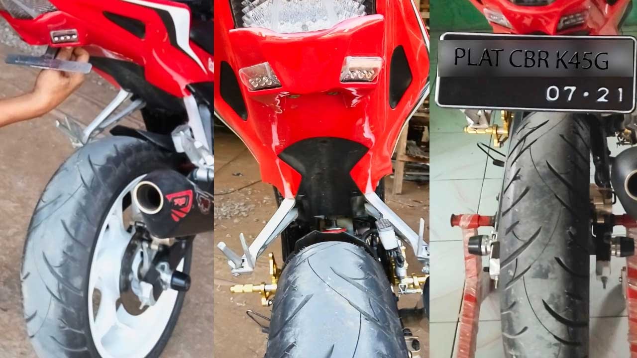 Alternatif Membuat Dudukan Nopol CBR 150R Facelift Hemat Biaya YouTube