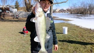 Fishing for Walleyes- Jefferson Dam / Rock River