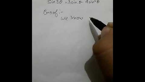 Sin3x Proof of sin3x=3sinx-4sin^3x