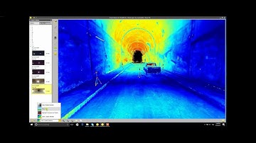 3D laser scan point cloud of ACO-KARMIEL railway tunnels