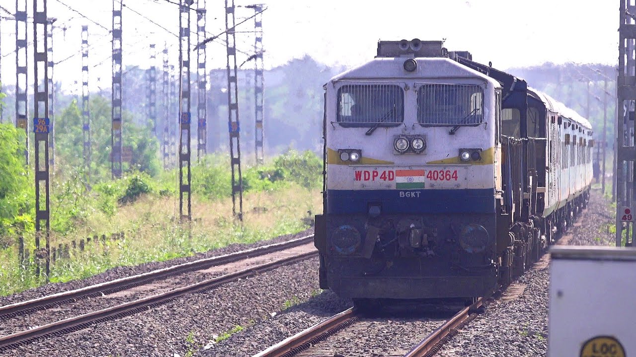 25-in-1 Hi-SPEED DIESEL AND ELECTRIC TRAINS OF WESTERN RAILWAY |  WDP 4B IN LHF MODE🚆😍: PART - 4