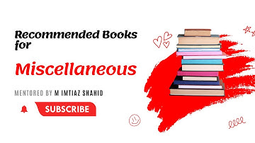 Recommended Miscellaneous Books | Advanced Publishers\ Books |M Imtiaz Shahid