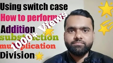 using switch case (addition, substraction, multiplication and division)inC++ (hindi)