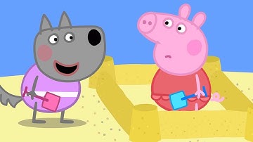 Peppa and her Friends Build a Sandcastle! 🐷🏰 | Peppa Pig Official Family Kids Cartoon