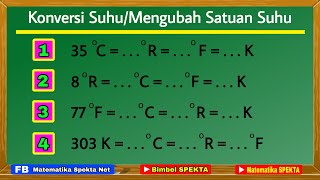 Konversi Suhu || Mengubah Satuan Suhu. Versi Lengkap Konversi Suhu || Mengubah Satuan Suhu. Versi Lengkap