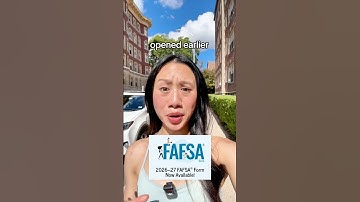 🚨BREAKING: FAFSA APPLICATIONS OPENED EARLY🚨 Here’s what you need to do TODAY.
