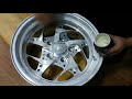 Polishing aluminum wheels after aluminum brightener