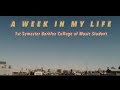 a week in my life - 1st semester Berklee College of Music student