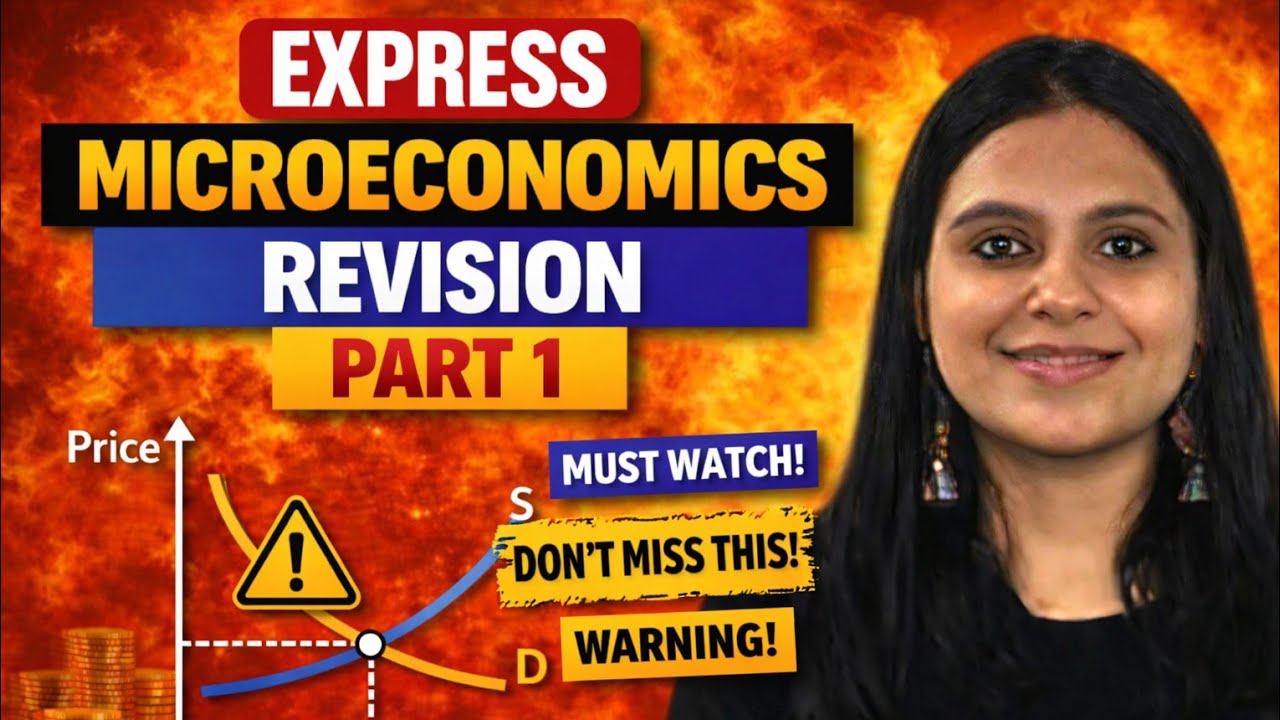 MICROECONOMICS EXPRESS REVISION PART 1 | CUET PG ECONOMICS 2026 | CUET PG ECONOMICS COACHING |
